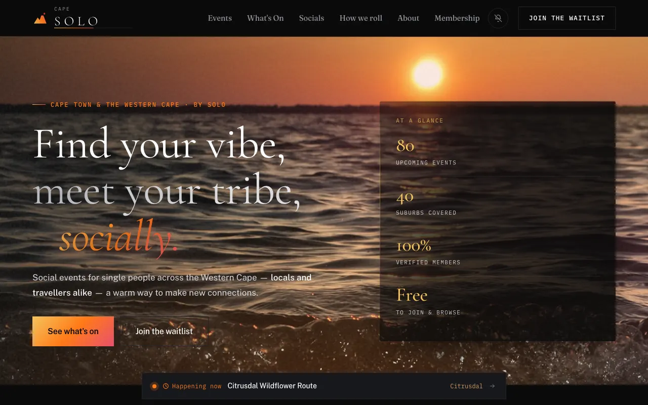 Cape, by Solo, captured from its live production site